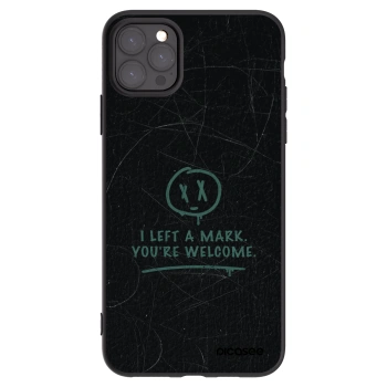 Picasee fekete szilikon tok az alábbi mobiltelefonokra Apple iPhone 11 Pro Max - LEFT A MARK