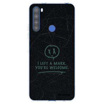 Picasee átlátszó szilikon tok az alábbi mobiltelefonokra Xiaomi Redmi Note 8T - LEFT A MARK