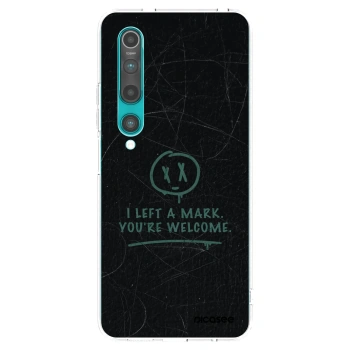 Picasee átlátszó szilikon tok az alábbi mobiltelefonokra Xiaomi Mi 10 - LEFT A MARK