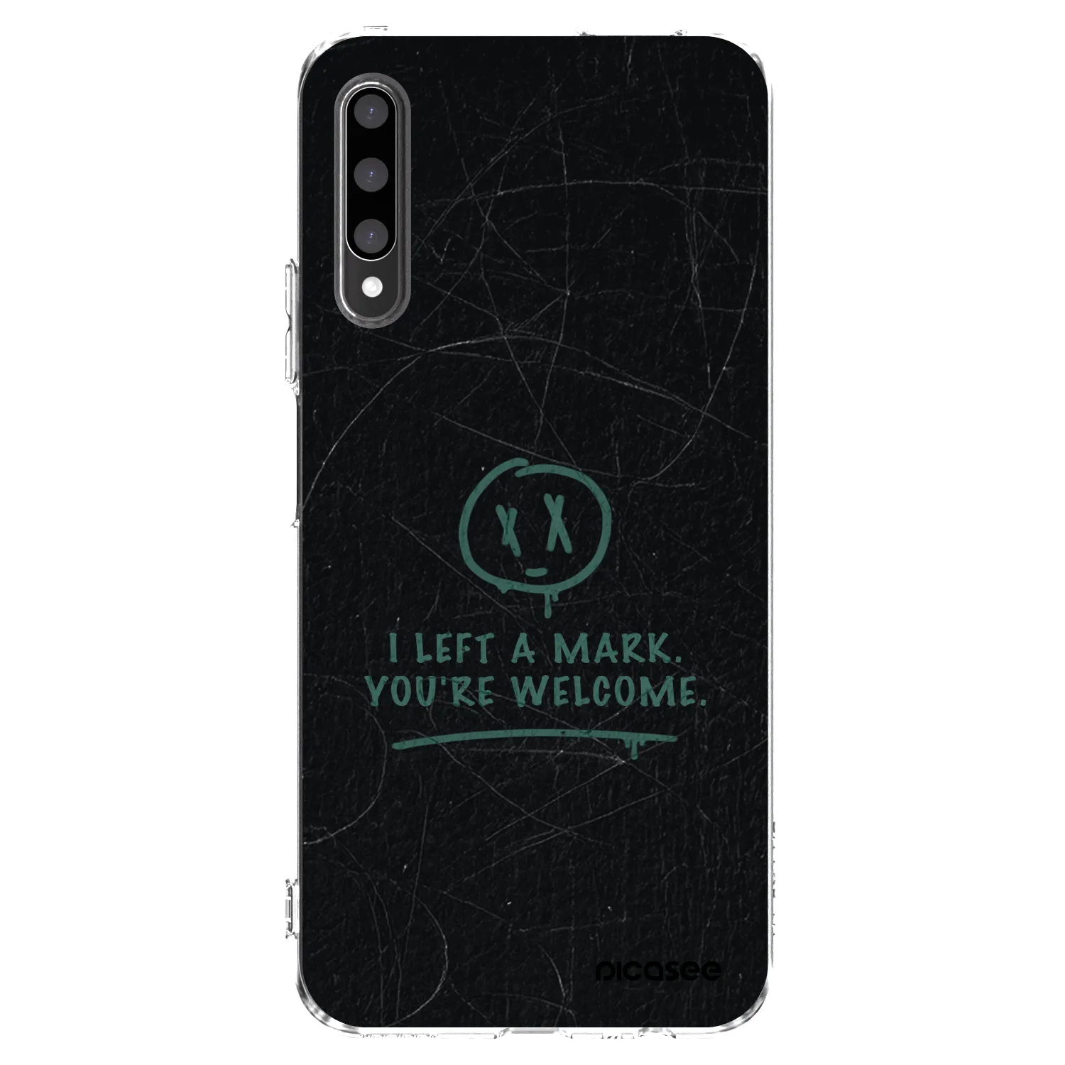Picasee átlátszó szilikon tok az alábbi mobiltelefonokra Honor 9X Pro - LEFT A MARK