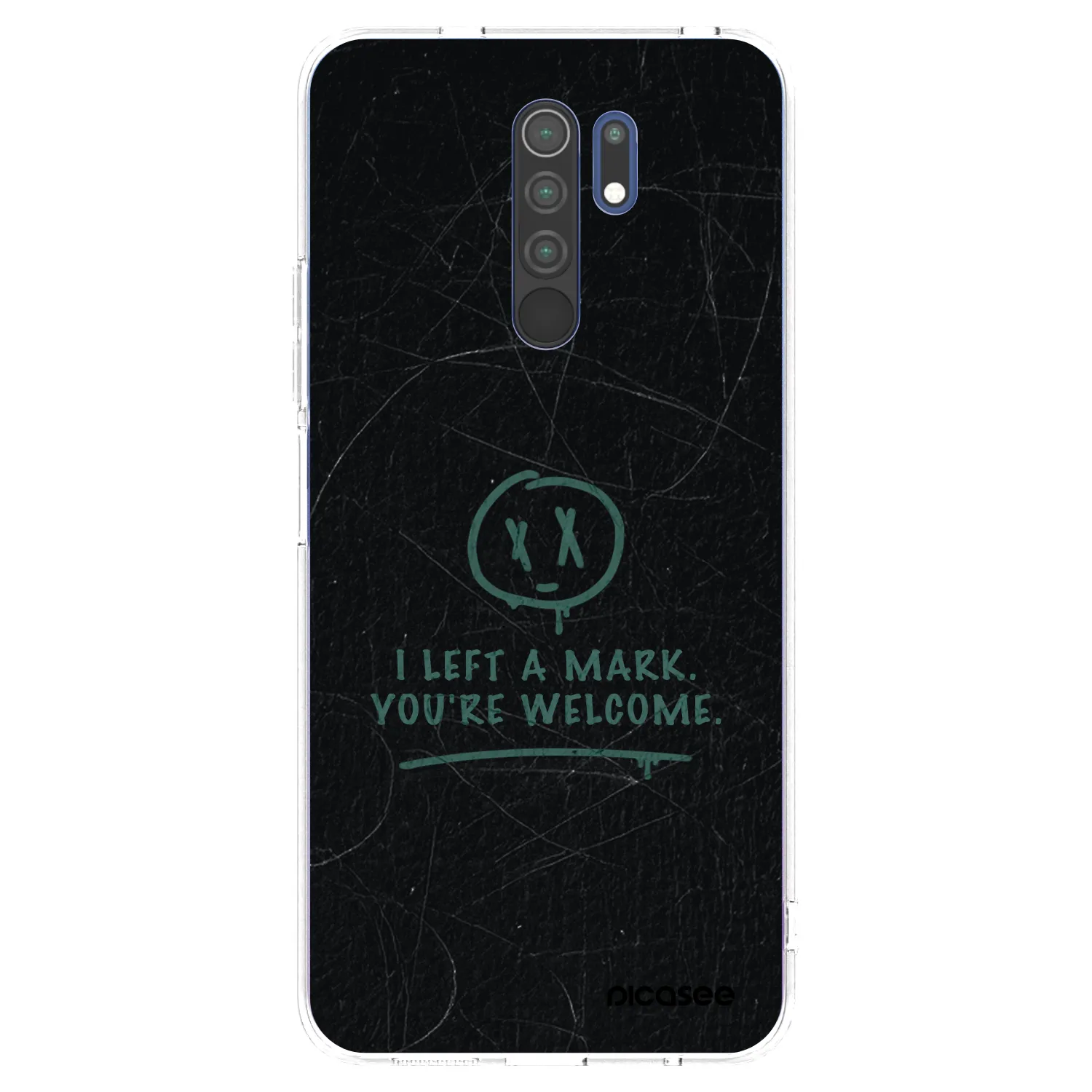 Picasee átlátszó szilikon tok az alábbi mobiltelefonokra Xiaomi Redmi 9 - LEFT A MARK