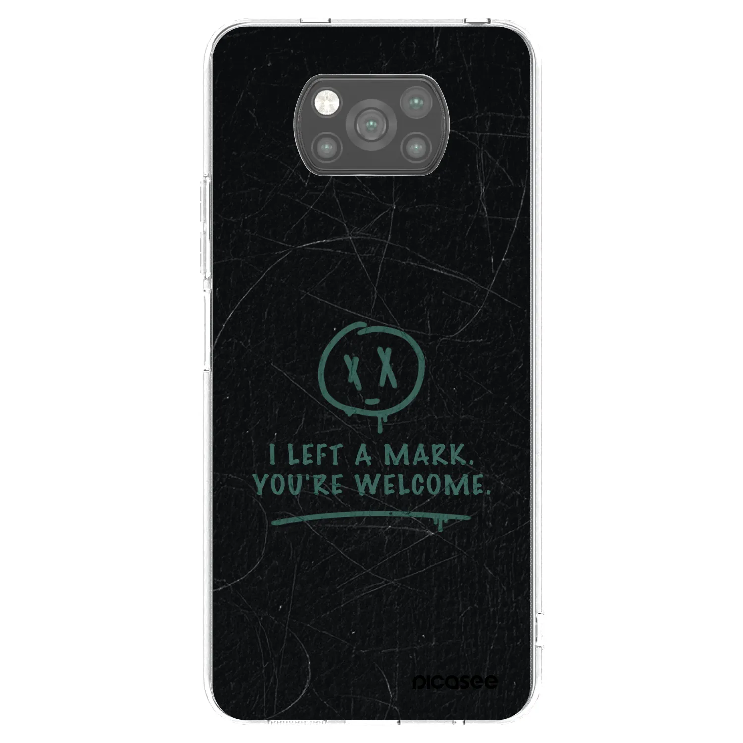 Picasee fekete szilikon tok az alábbi mobiltelefonokra Xiaomi Poco X3 - LEFT A MARK