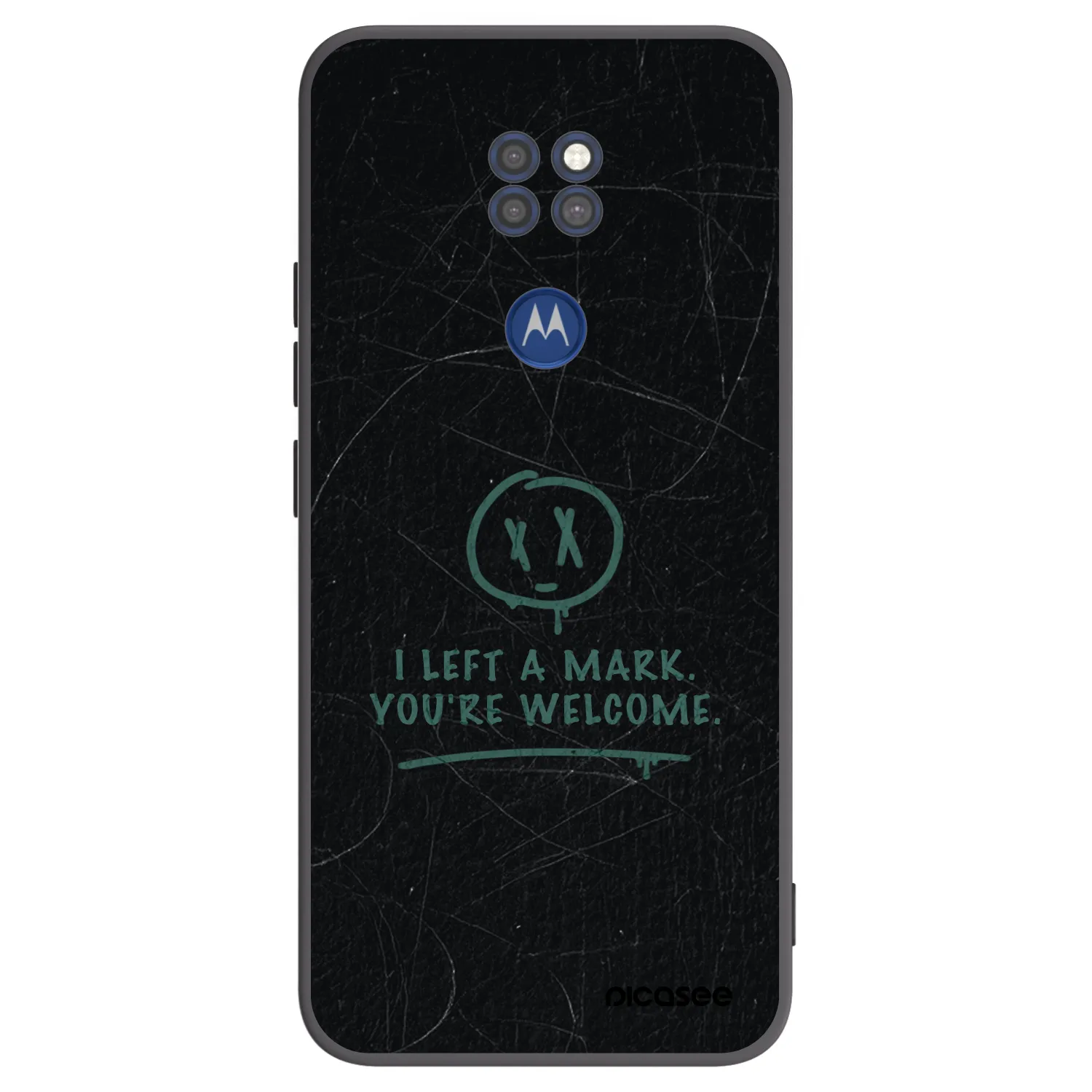 Picasee fekete szilikon tok az alábbi mobiltelefonokra Motorola Moto G9 Play - LEFT A MARK