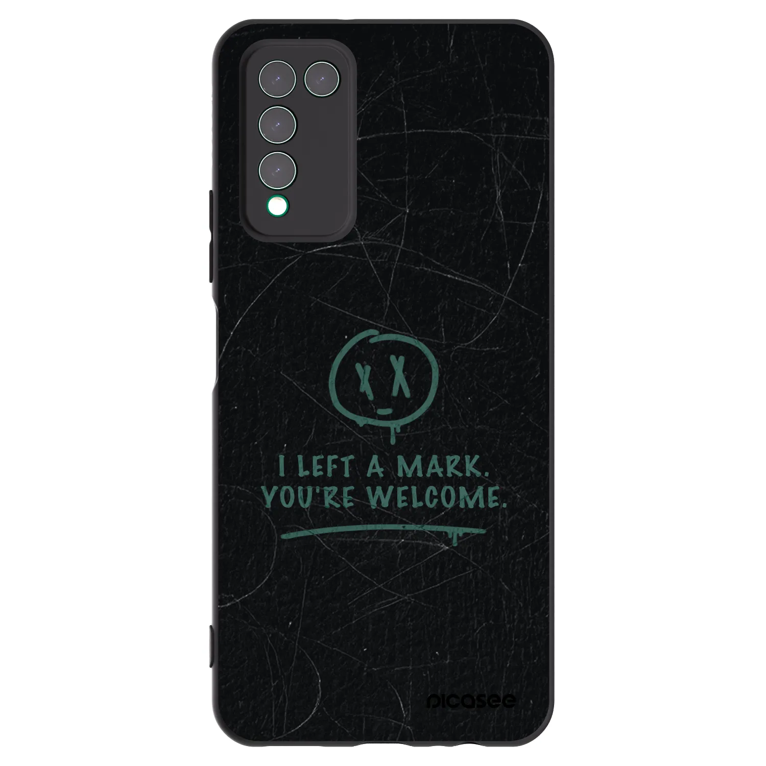 Picasee fekete szilikon tok az alábbi mobiltelefonokra Honor 10X Lite - LEFT A MARK