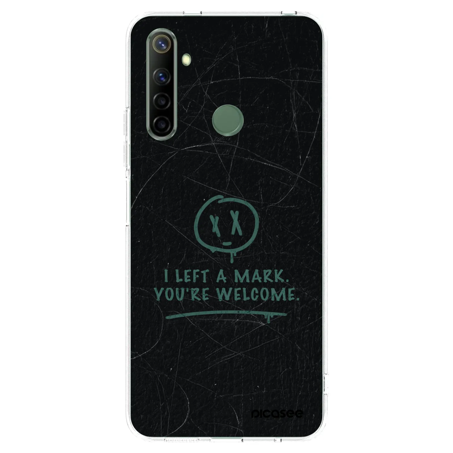 Picasee átlátszó szilikon tok az alábbi mobiltelefonokra Realme 6i - LEFT A MARK