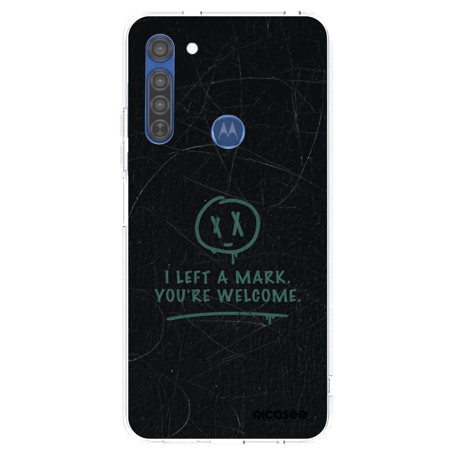 Picasee átlátszó szilikon tok az alábbi mobiltelefonokra Motorola Moto G8 - LEFT A MARK