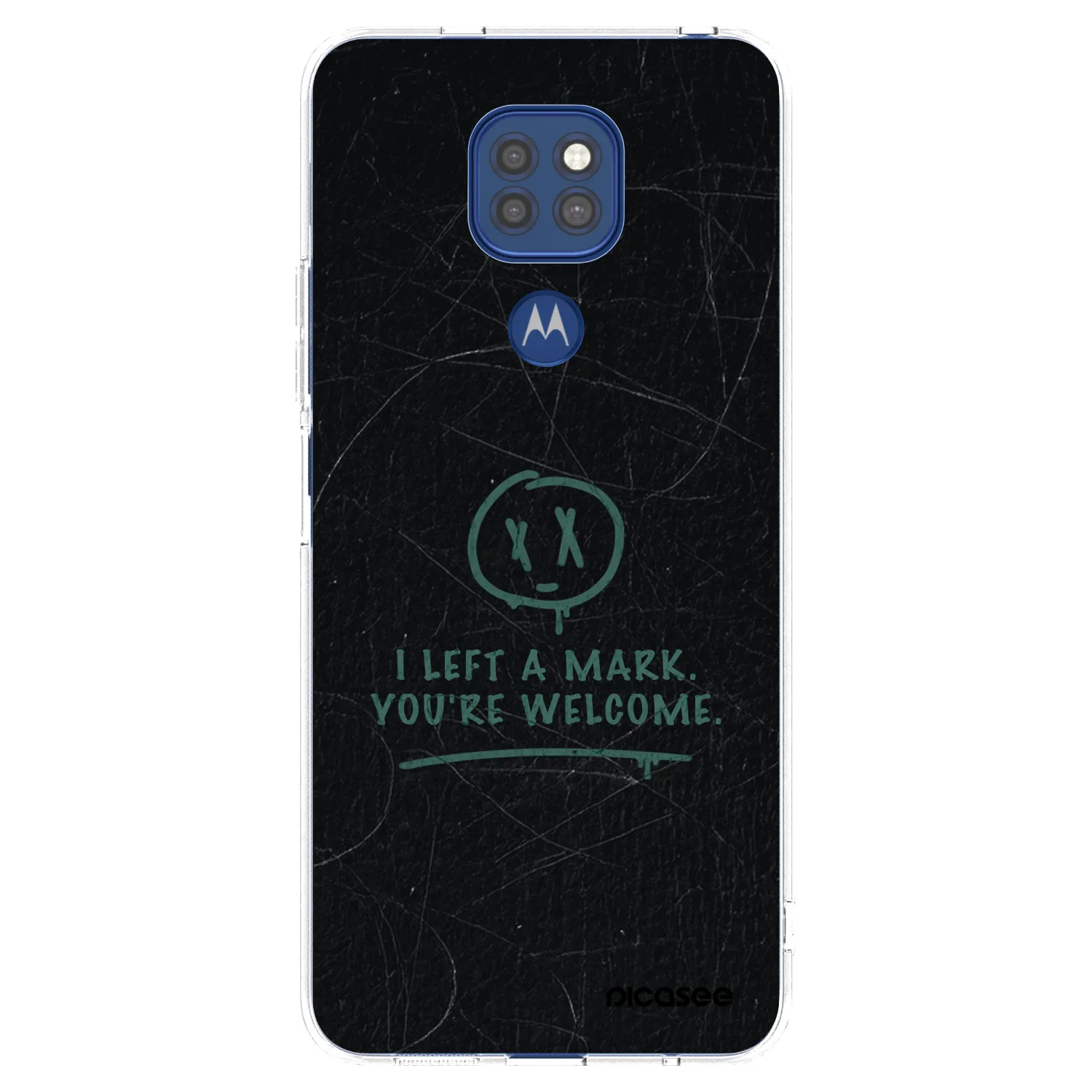 Picasee átlátszó szilikon tok az alábbi mobiltelefonokra Motorola Moto G9 Play - LEFT A MARK