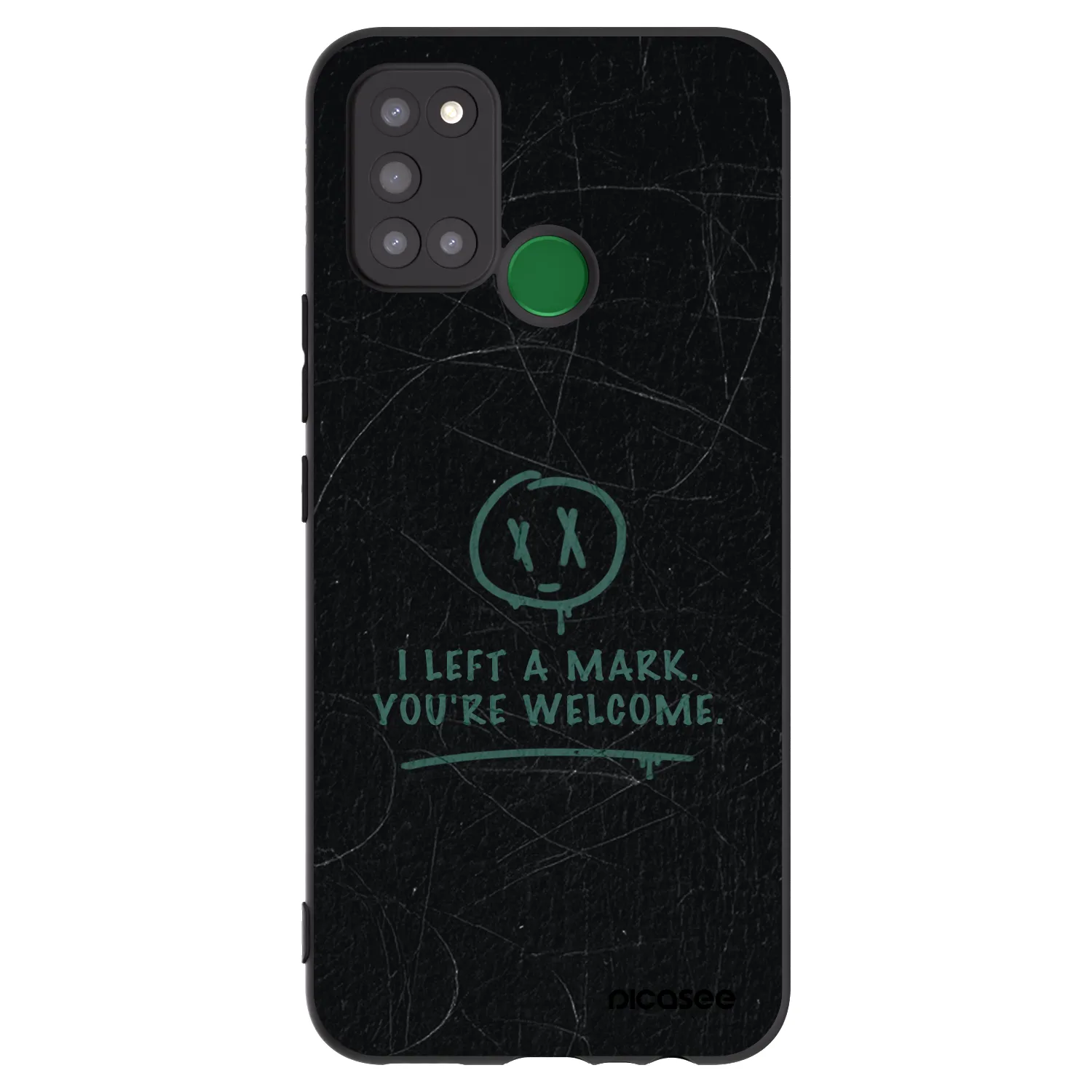 Picasee fekete szilikon tok az alábbi mobiltelefonokra Realme 7i - LEFT A MARK