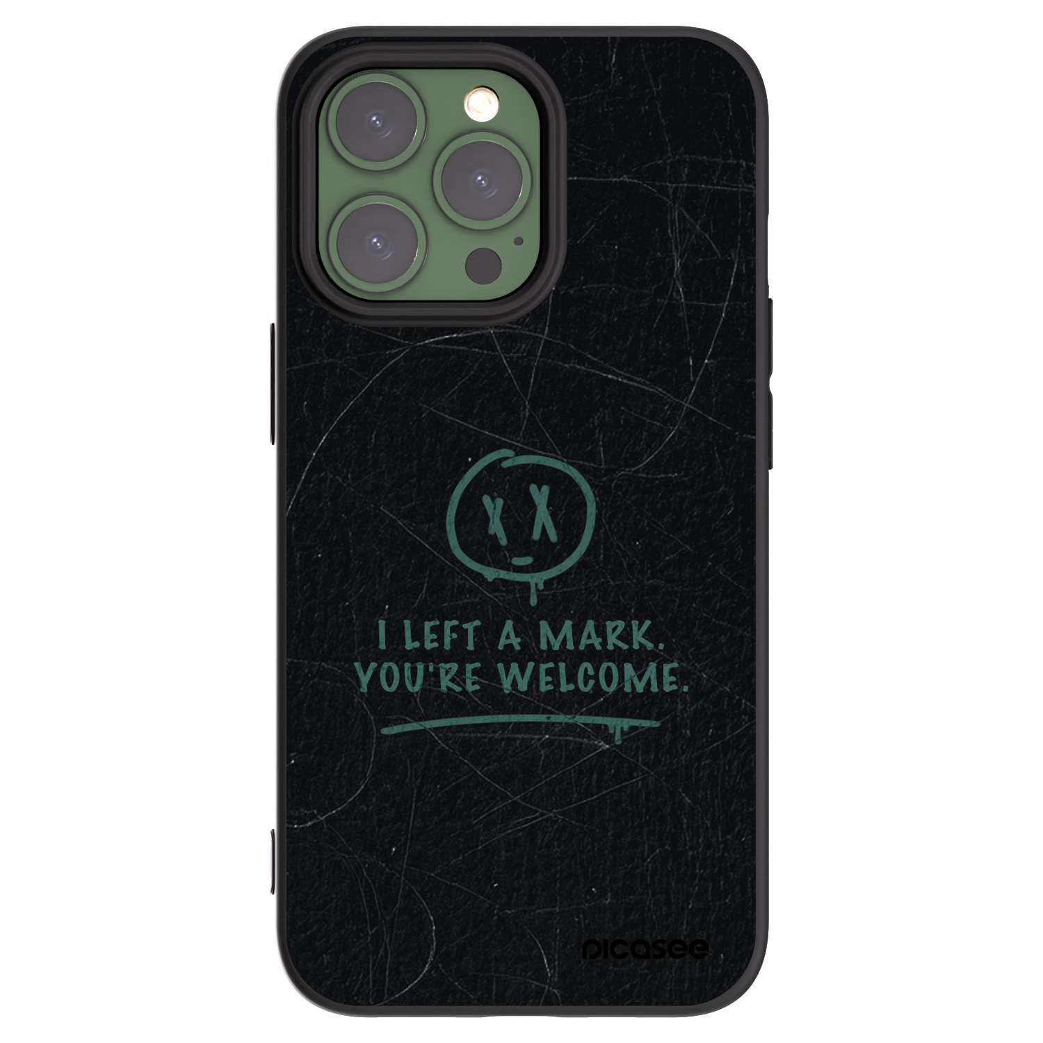 Picasee fekete szilikon tok az alábbi mobiltelefonokra Apple iPhone 13 Pro - LEFT A MARK