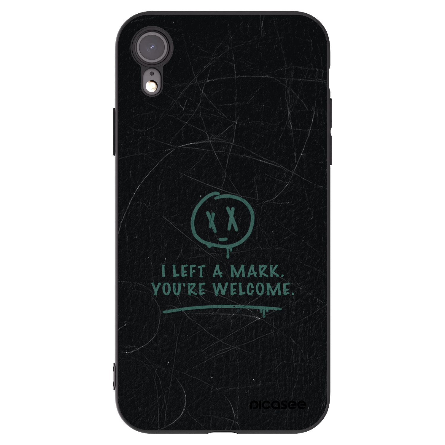 Picasee fekete szilikon tok az alábbi mobiltelefonokra Apple iPhone XR - LEFT A MARK