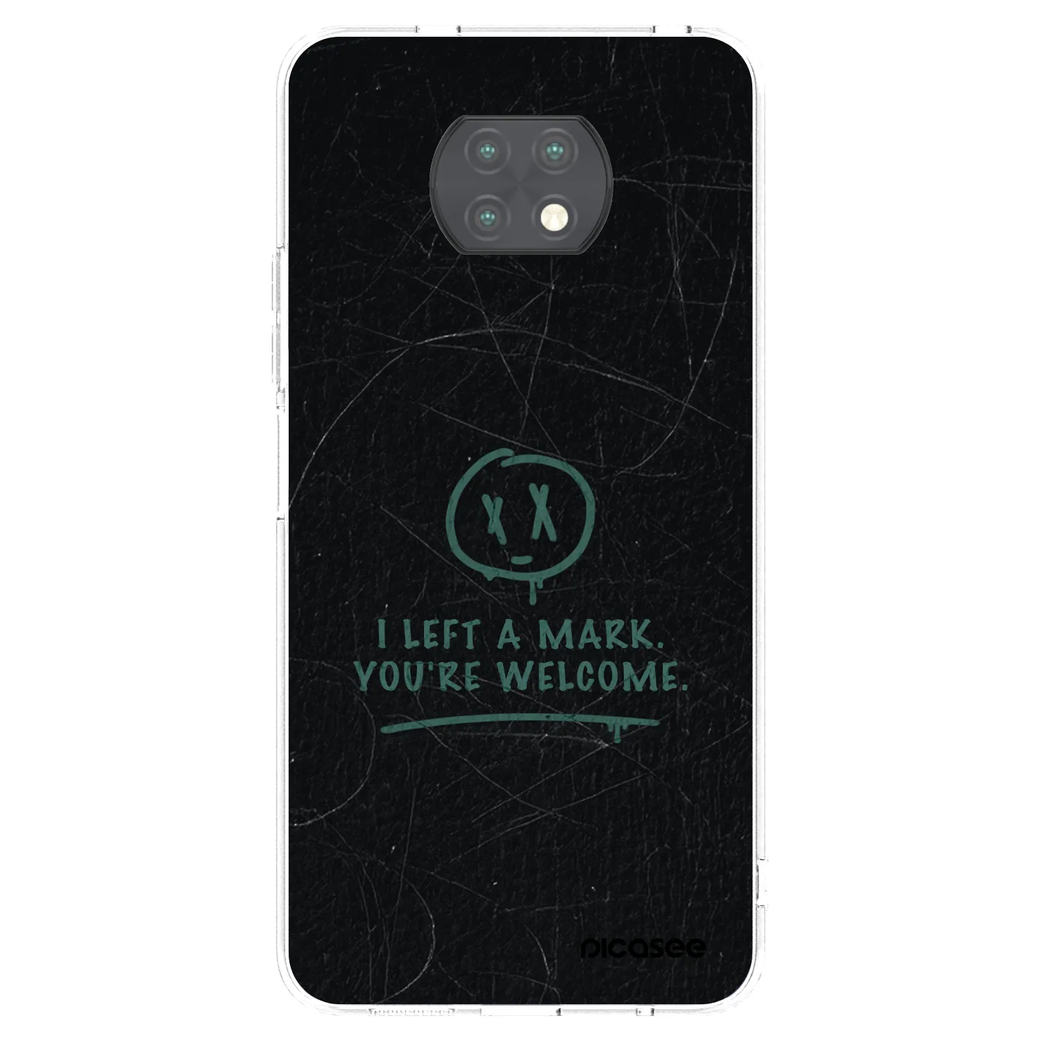 Picasee átlátszó szilikon tok az alábbi mobiltelefonokra Xiaomi Redmi Note 9T - LEFT A MARK