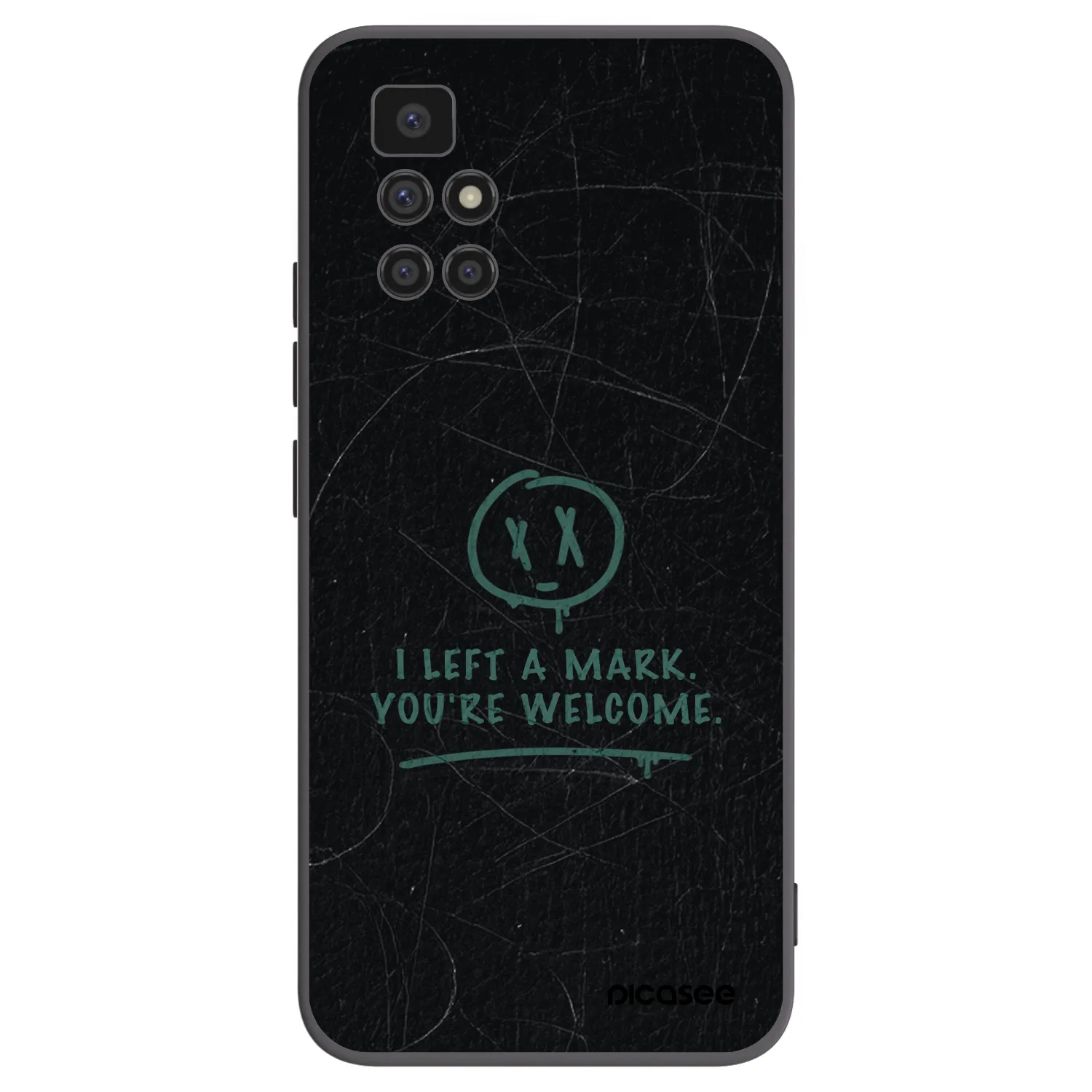 Picasee fekete szilikon tok az alábbi mobiltelefonokra Xiaomi Redmi 10 - LEFT A MARK