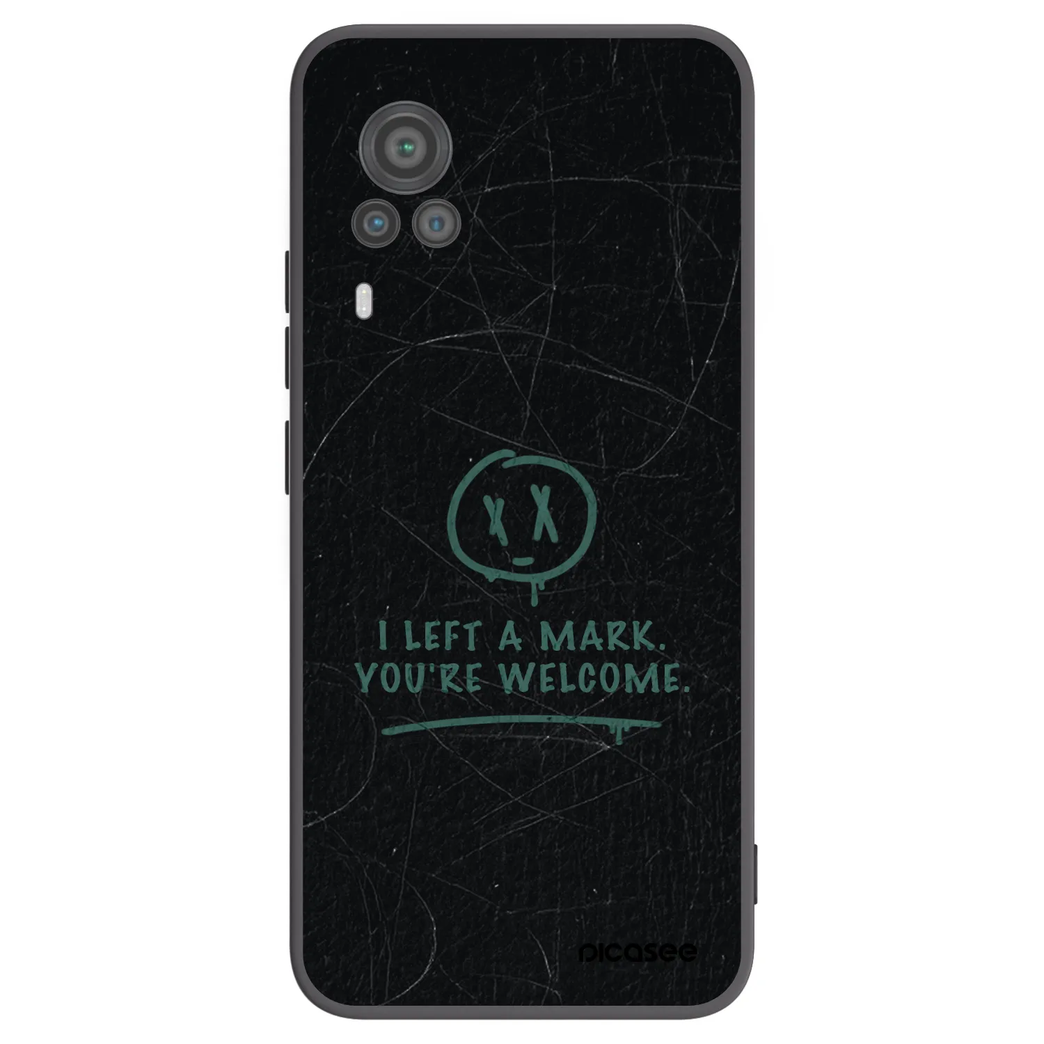 Picasee fekete szilikon tok az alábbi mobiltelefonokra Vivo X60 Pro 5G - LEFT A MARK