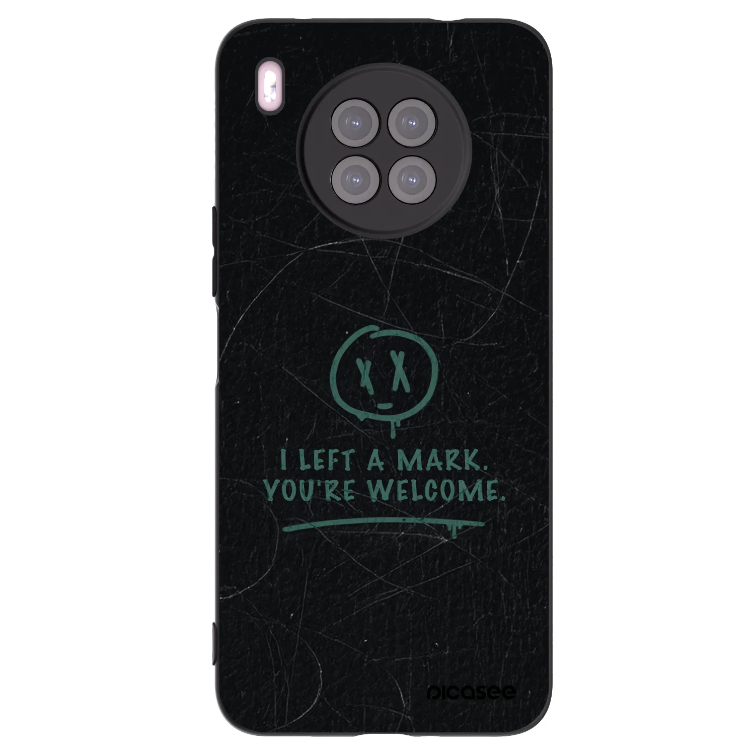 Picasee fekete szilikon tok az alábbi mobiltelefonokra Huawei Nova 8i - LEFT A MARK