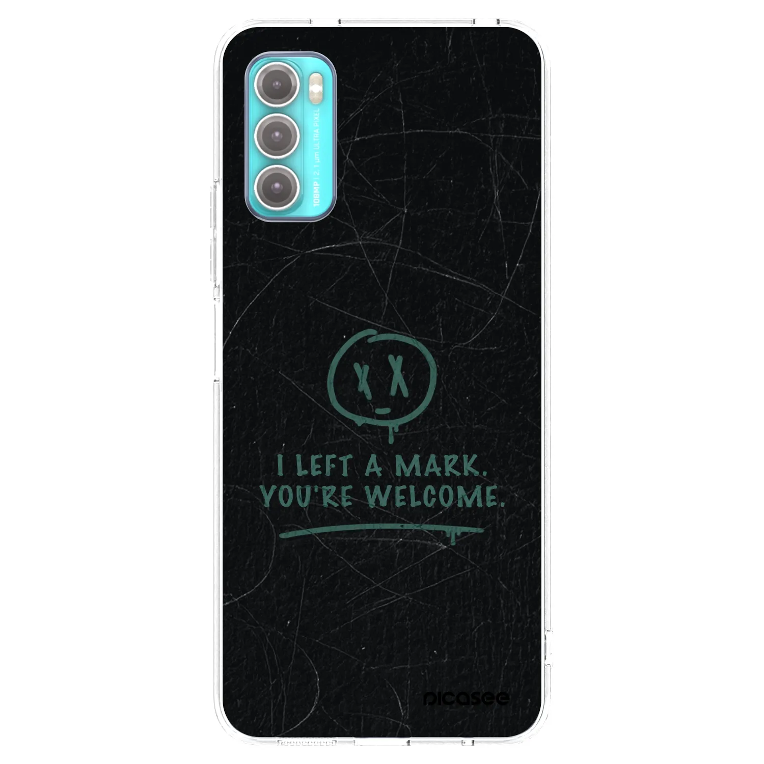 Picasee átlátszó szilikon tok az alábbi mobiltelefonokra Motorola Moto G60 - LEFT A MARK