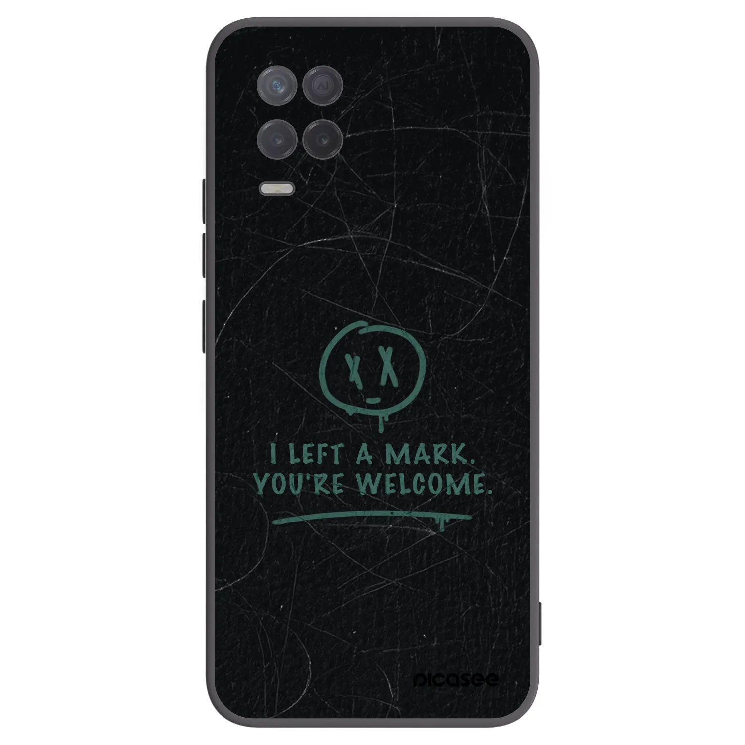 Picasee fekete szilikon tok az alábbi mobiltelefonokra Realme 8 5G - LEFT A MARK