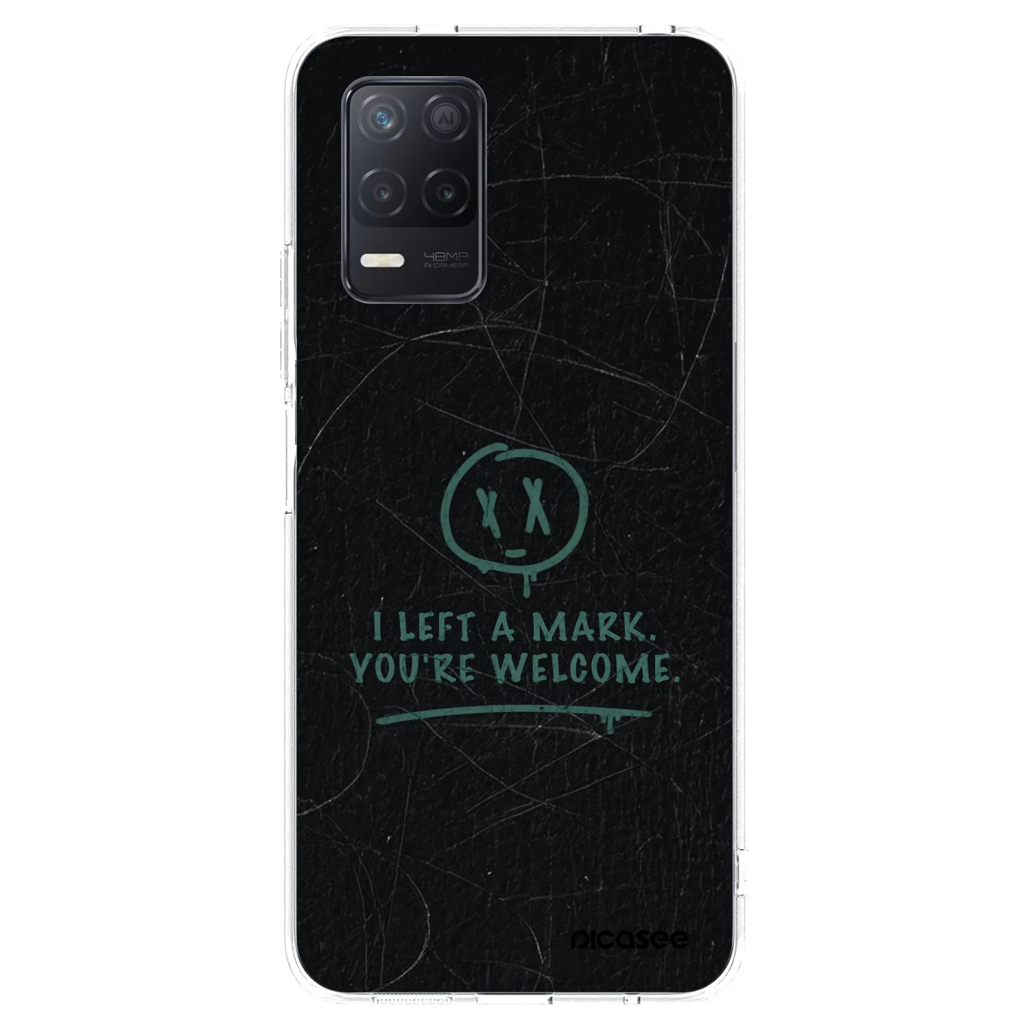 Picasee átlátszó szilikon tok az alábbi mobiltelefonokra Realme 8 5G - LEFT A MARK
