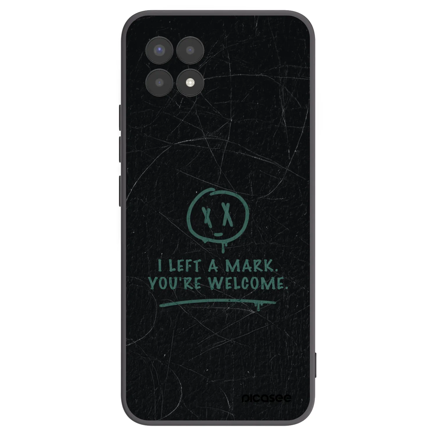 Picasee fekete szilikon tok az alábbi mobiltelefonokra Realme 8i - LEFT A MARK