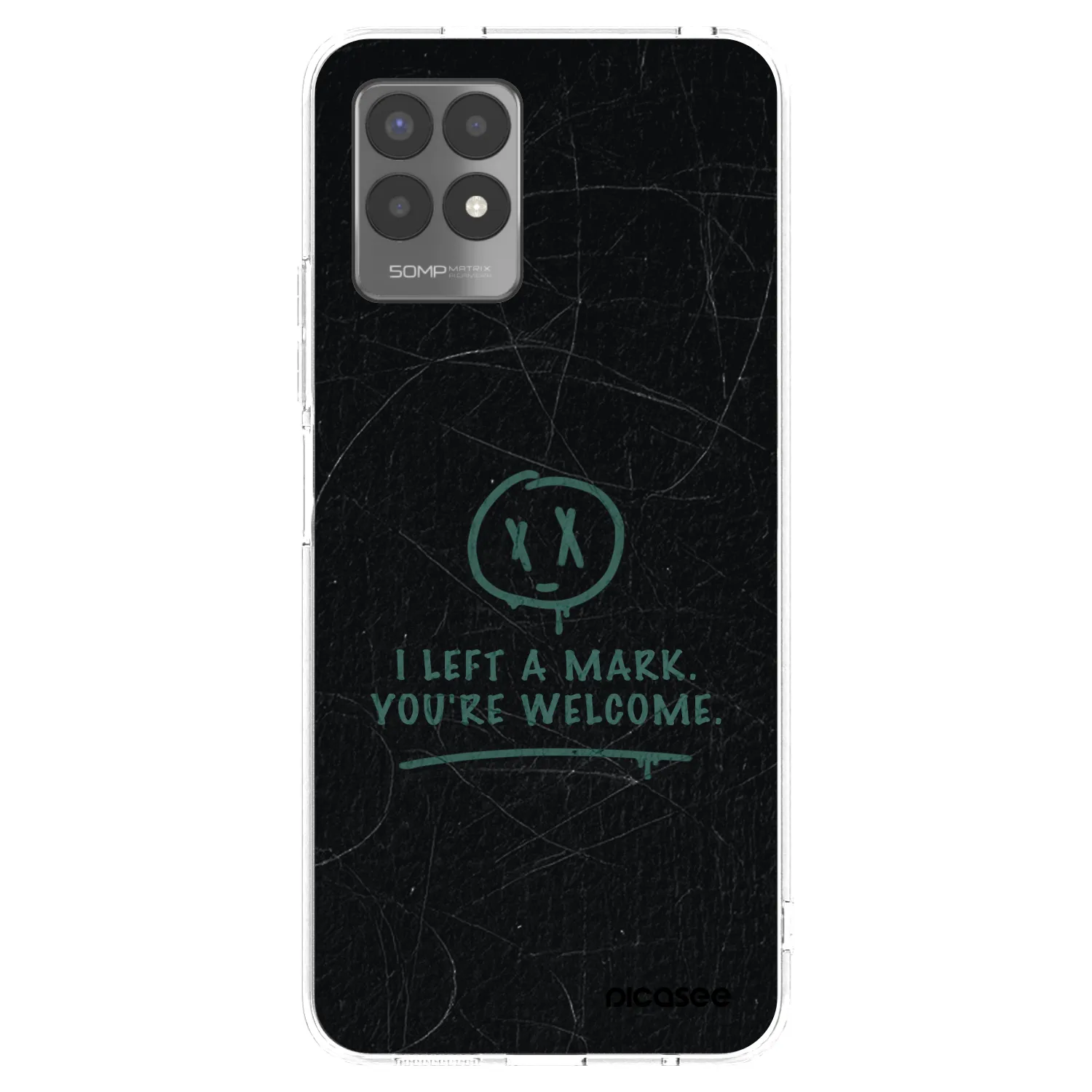 Picasee átlátszó szilikon tok az alábbi mobiltelefonokra Realme 8i - LEFT A MARK