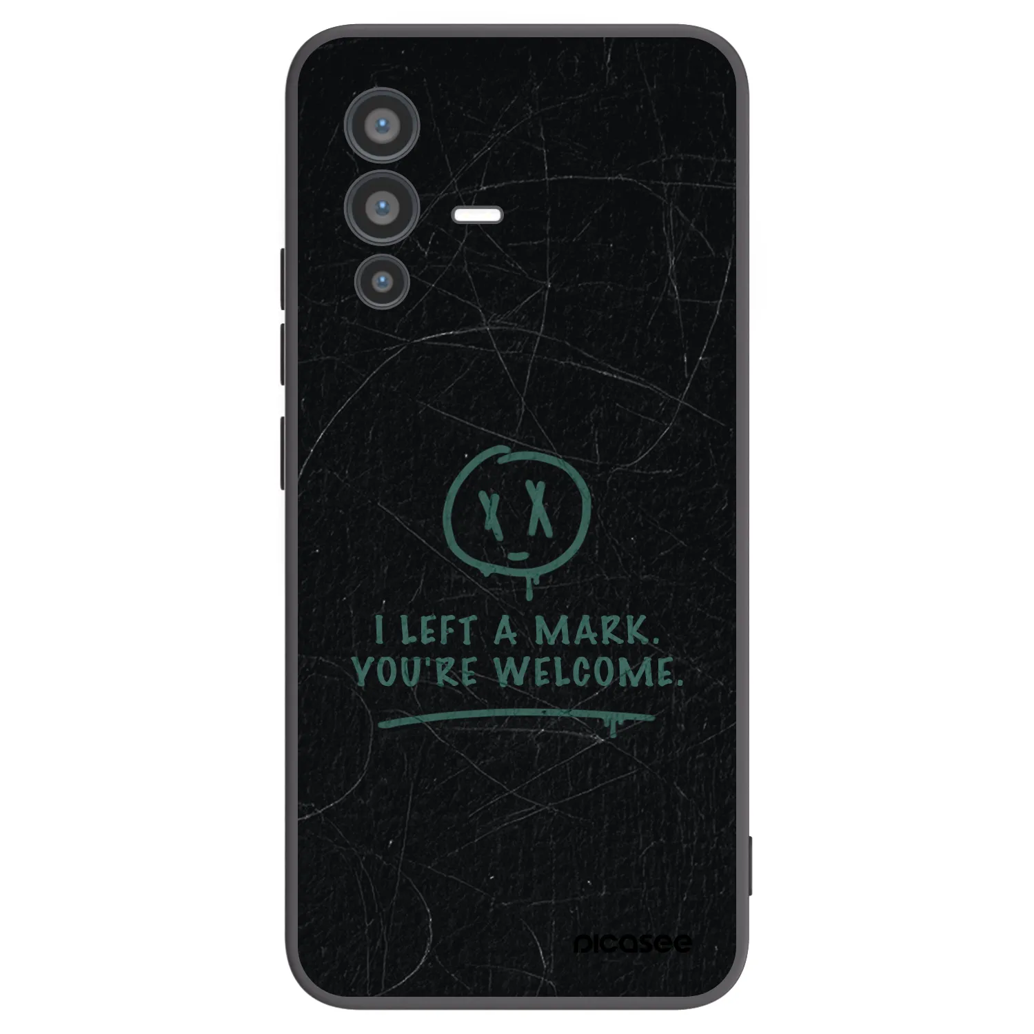 Picasee fekete szilikon tok az alábbi mobiltelefonokra Vivo V23 5G - LEFT A MARK