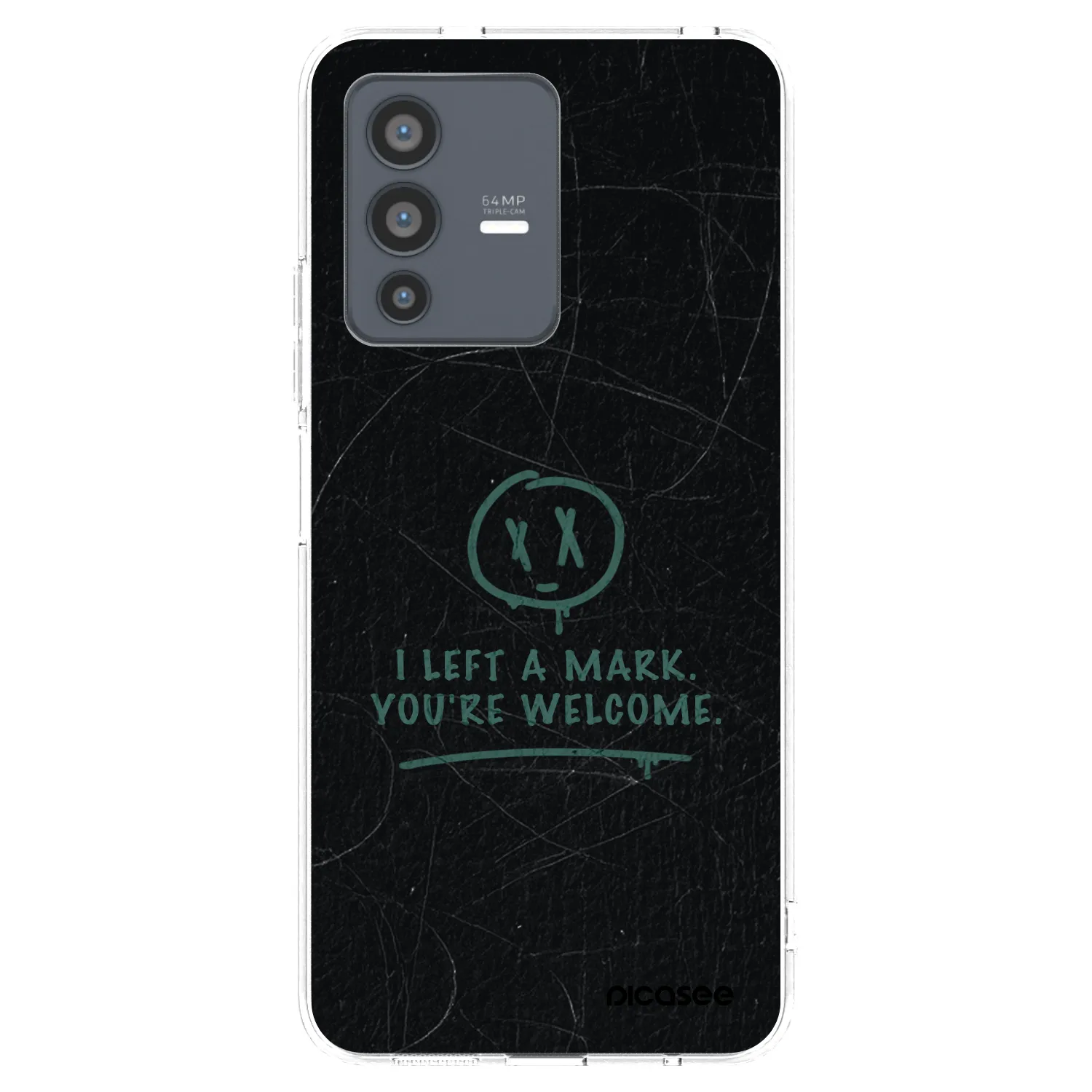 Picasee átlátszó szilikon tok az alábbi mobiltelefonokra Vivo V23 5G - LEFT A MARK