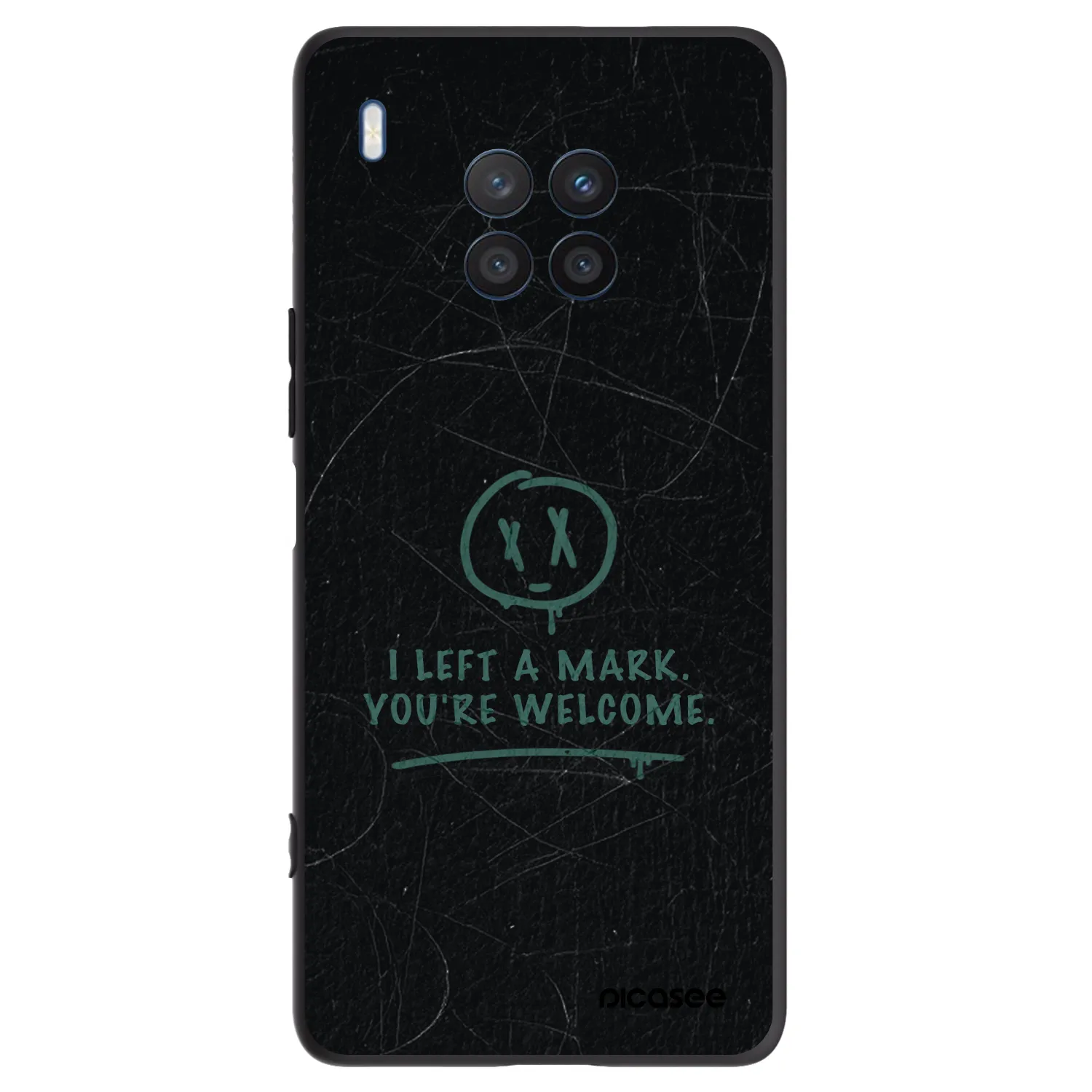 Picasee fekete szilikon tok az alábbi mobiltelefonokra Honor 50 Lite - LEFT A MARK