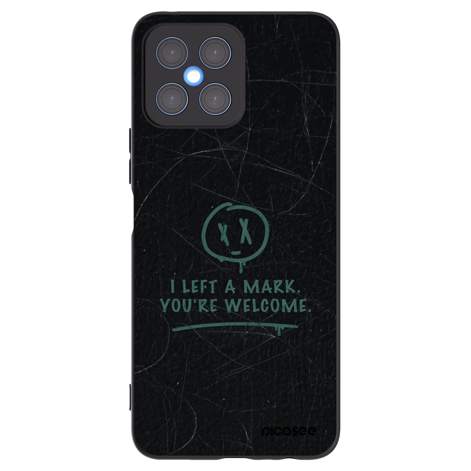 Picasee fekete szilikon tok az alábbi mobiltelefonokra Honor X8 4G - LEFT A MARK
