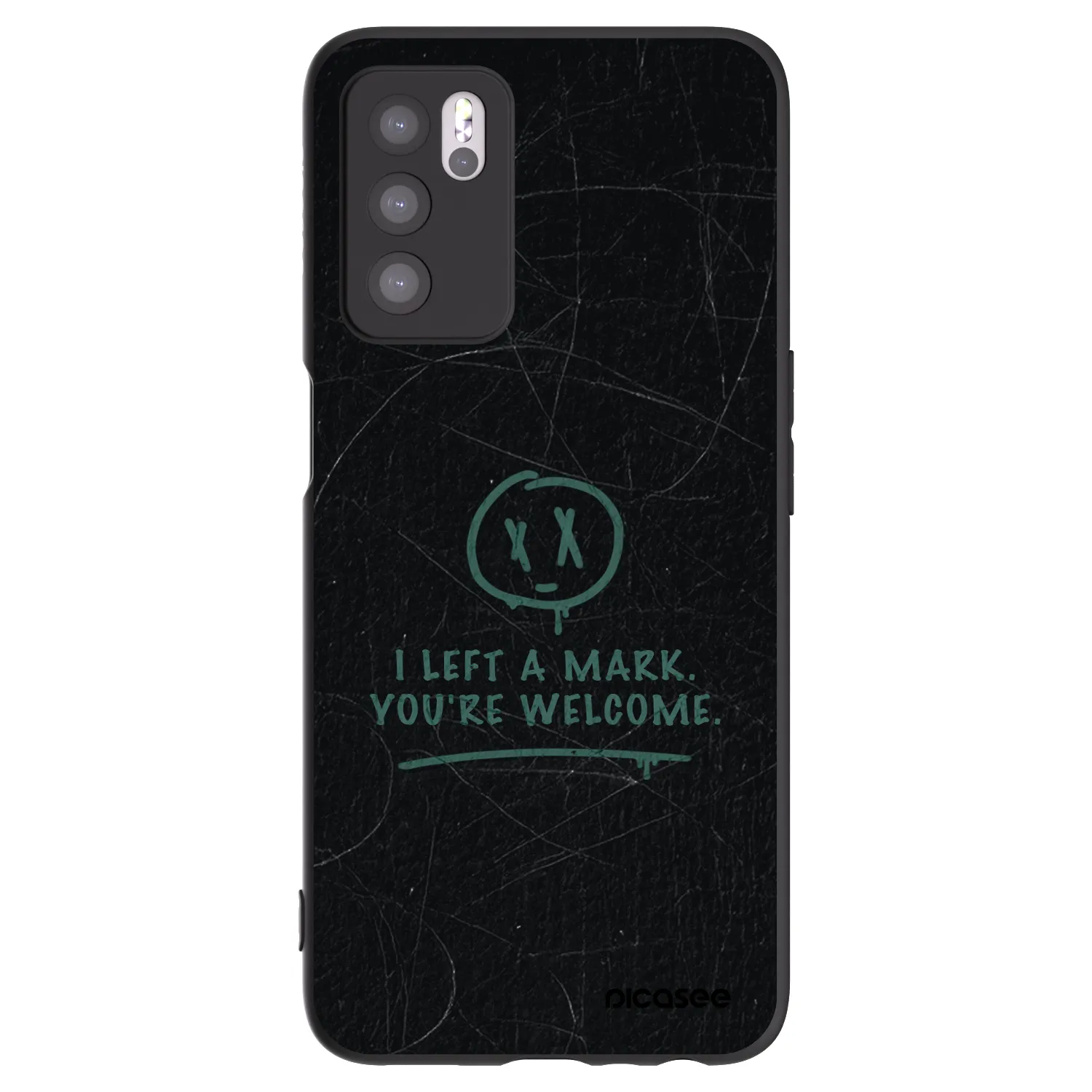 Picasee fekete szilikon tok az alábbi mobiltelefonokra OPPO A16s - LEFT A MARK