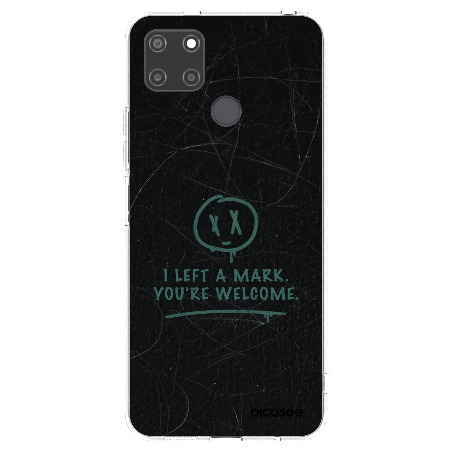Picasee átlátszó szilikon tok az alábbi mobiltelefonokra Realme C21Y - LEFT A MARK