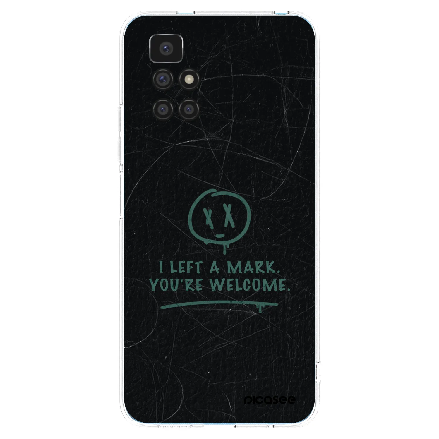Picasee átlátszó szilikon tok az alábbi mobiltelefonokra Xiaomi Redmi 10 (2022) - LEFT A MARK