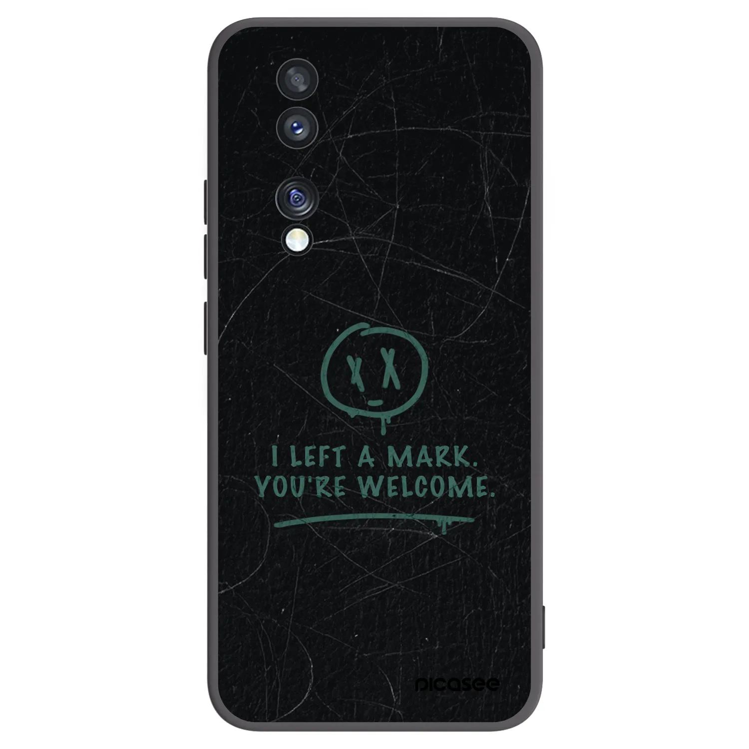 Picasee fekete szilikon tok az alábbi mobiltelefonokra Honor 70 - LEFT A MARK