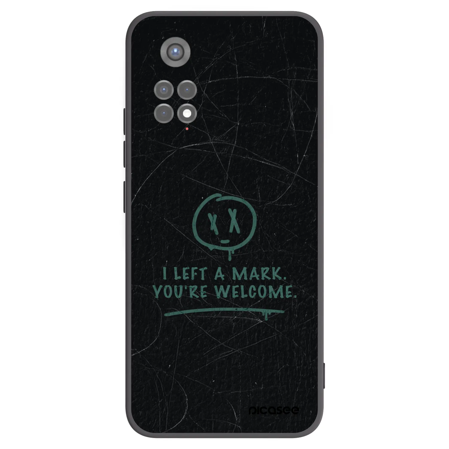 Picasee fekete szilikon tok az alábbi mobiltelefonokra Xiaomi Redmi Note 11S 5G - LEFT A MARK