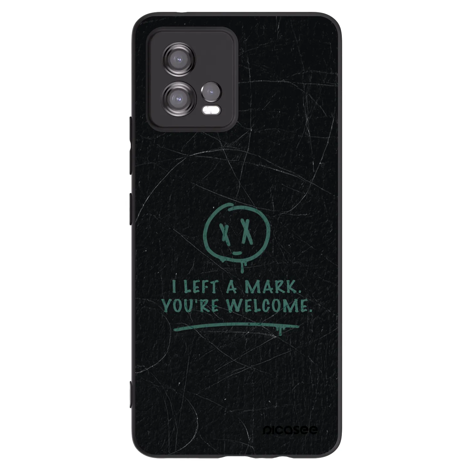 Picasee fekete szilikon tok az alábbi mobiltelefonokra Motorola Moto G72 - LEFT A MARK