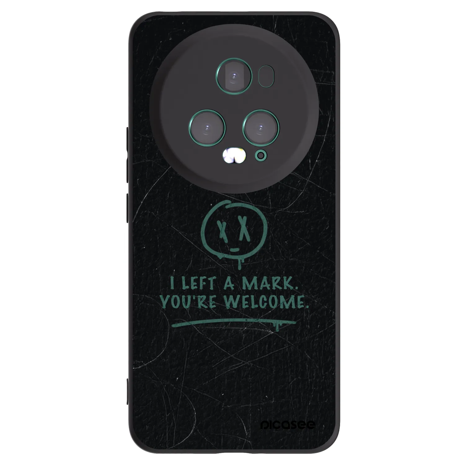 Picasee fekete szilikon tok az alábbi mobiltelefonokra Honor Magic5 Pro - LEFT A MARK