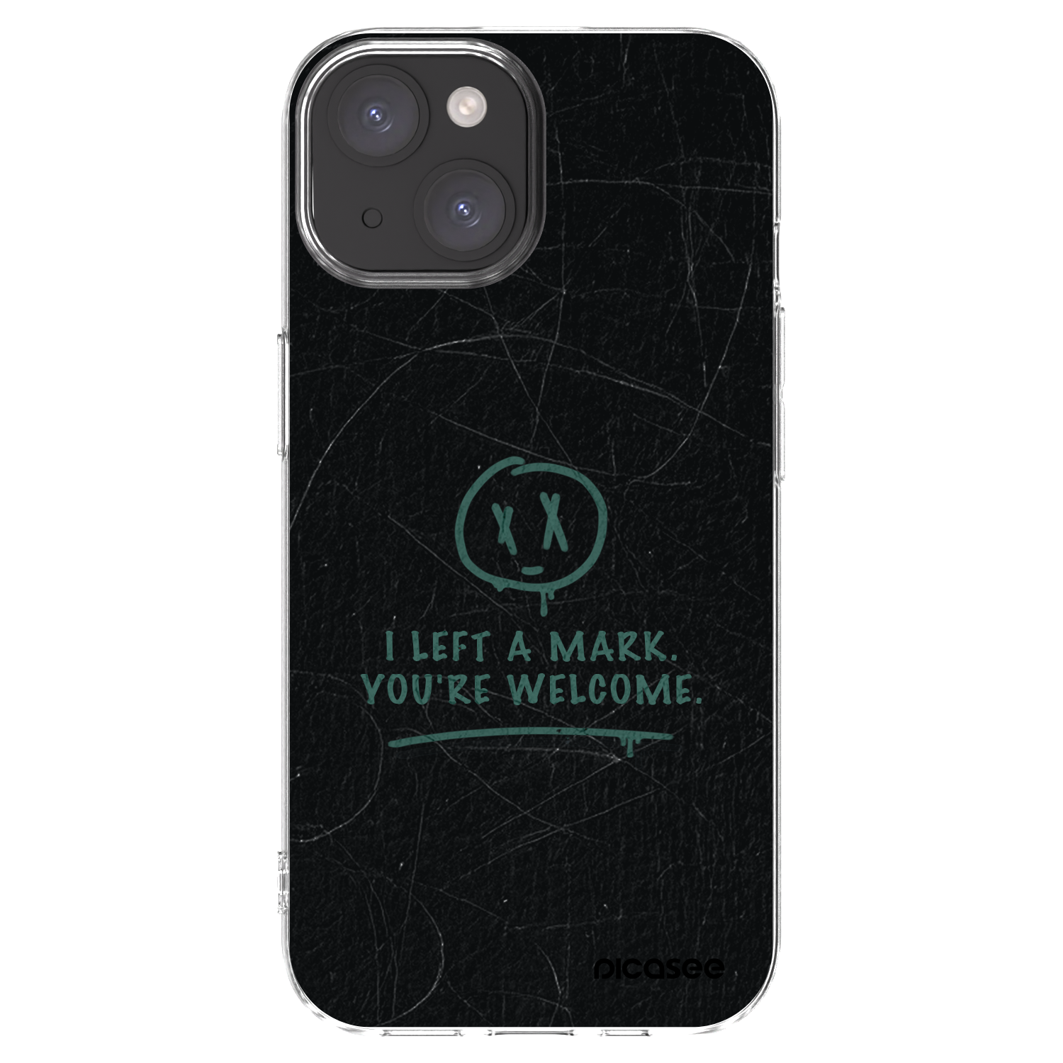 Picasee átlátszó szilikon tok az alábbi mobiltelefonokra Apple iPhone 15 - LEFT A MARK