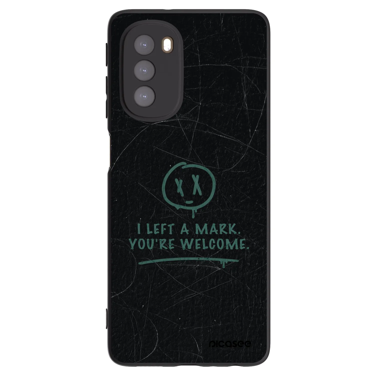 Picasee fekete szilikon tok az alábbi mobiltelefonokra Motorola Moto G51 - LEFT A MARK