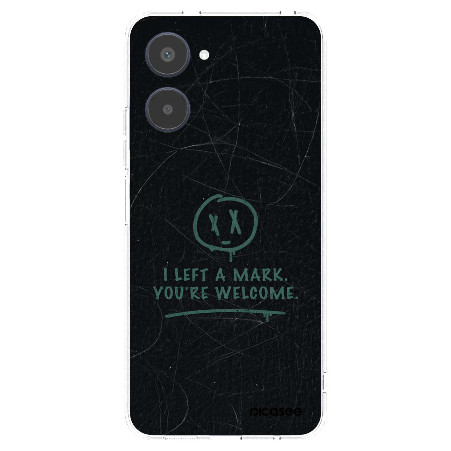 Picasee átlátszó szilikon tok az alábbi mobiltelefonokra Realme 10 4G - LEFT A MARK