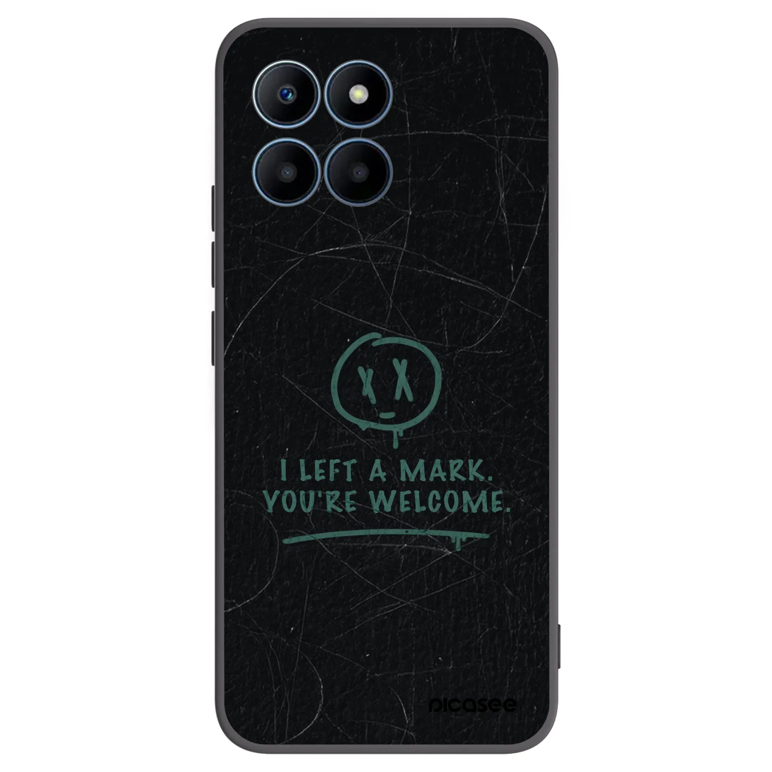 Picasee fekete szilikon tok az alábbi mobiltelefonokra Honor 70 Lite - LEFT A MARK