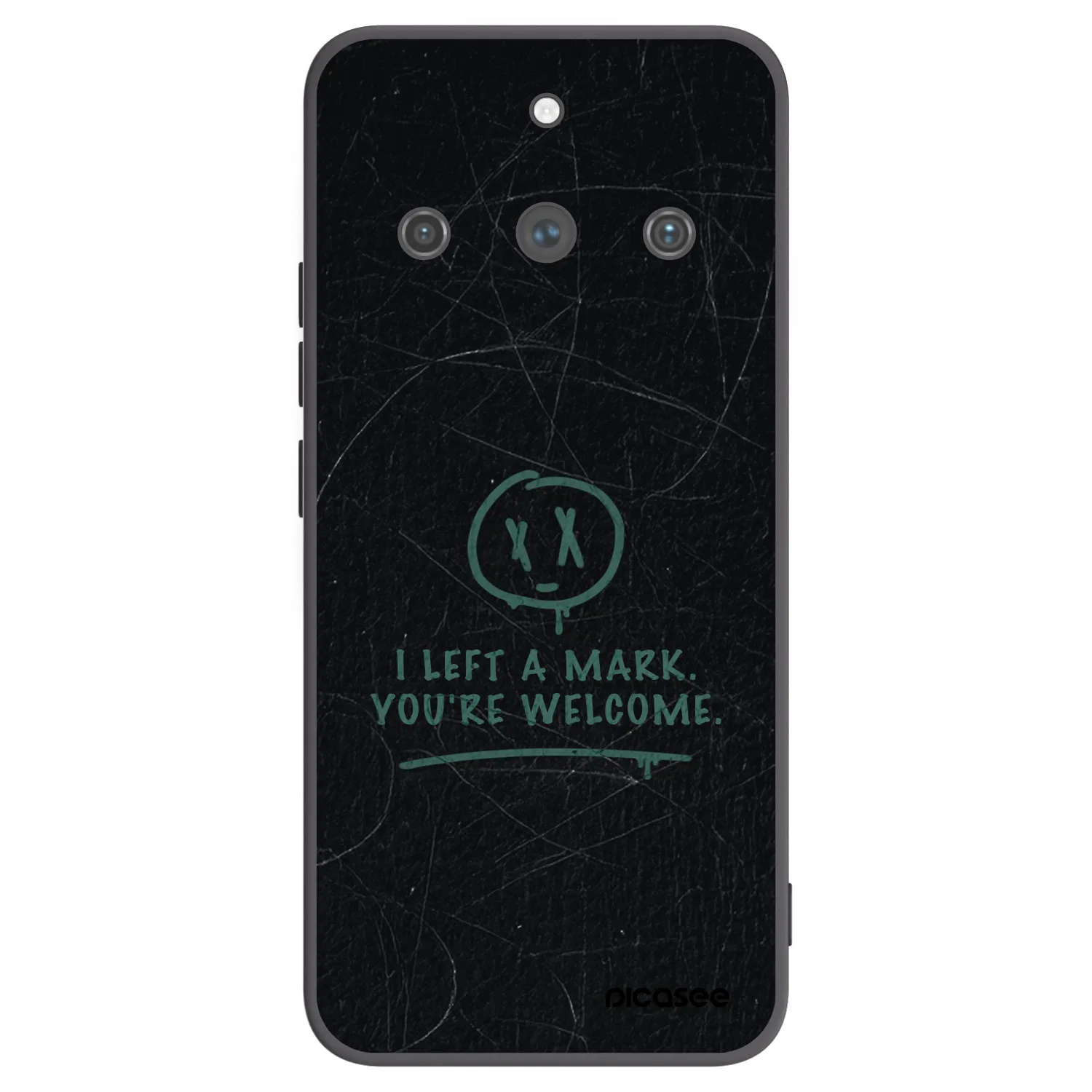Picasee fekete szilikon tok az alábbi mobiltelefonokra Realme 11 Pro+ - LEFT A MARK