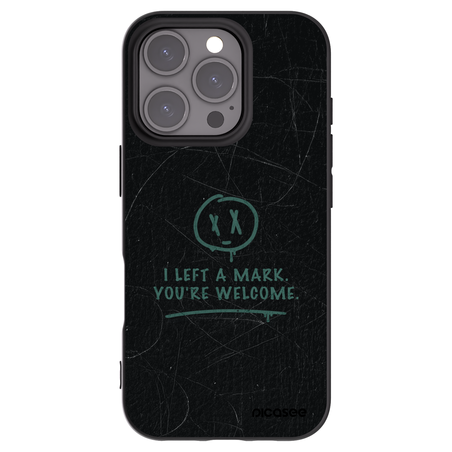 Picasee fekete szilikon tok az alábbi mobiltelefonokra Apple iPhone 16 Pro - LEFT A MARK