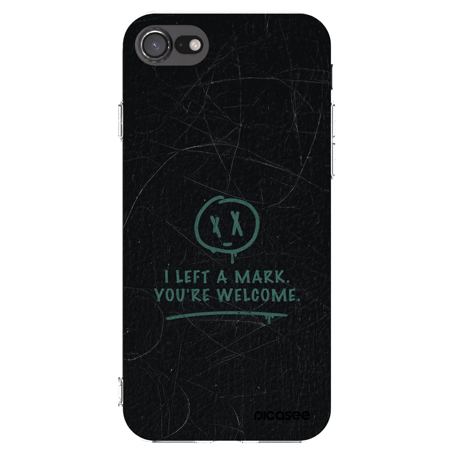 Picasee átlátszó szilikon tok az alábbi mobiltelefonokra Apple iPhone 7 - LEFT A MARK