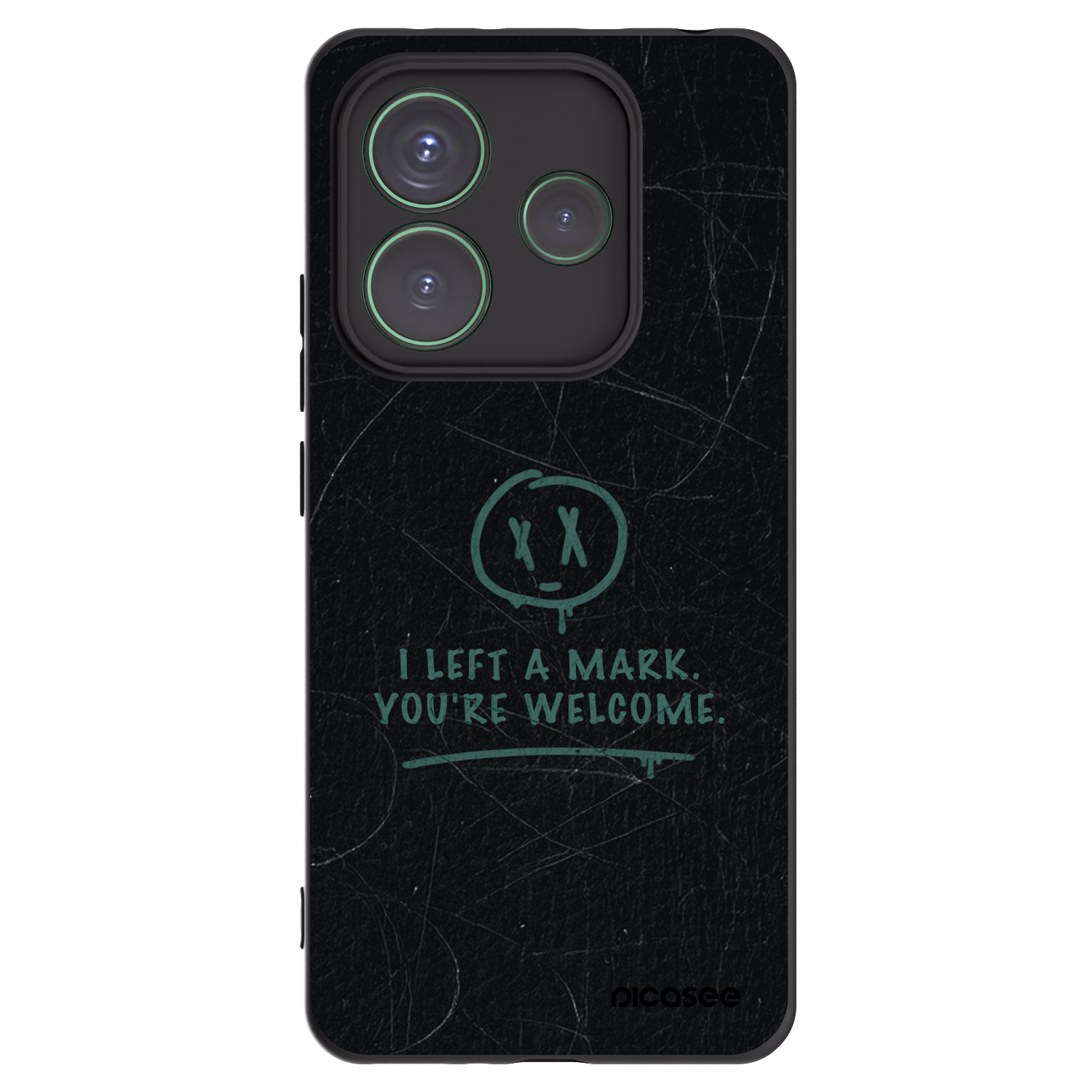 Picasee fekete szilikon tok az alábbi mobiltelefonokra Xiaomi Redmi Note 14 5G - LEFT A MARK