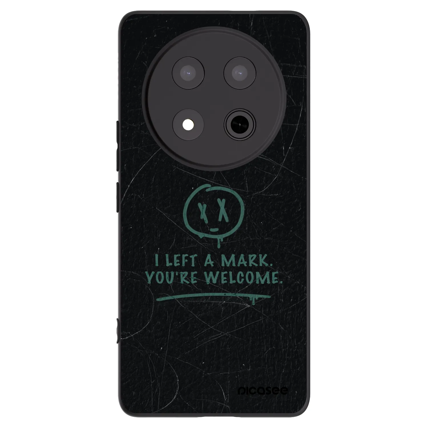 Picasee fekete szilikon tok az alábbi mobiltelefonokra Honor Magic7 Lite 5G - LEFT A MARK