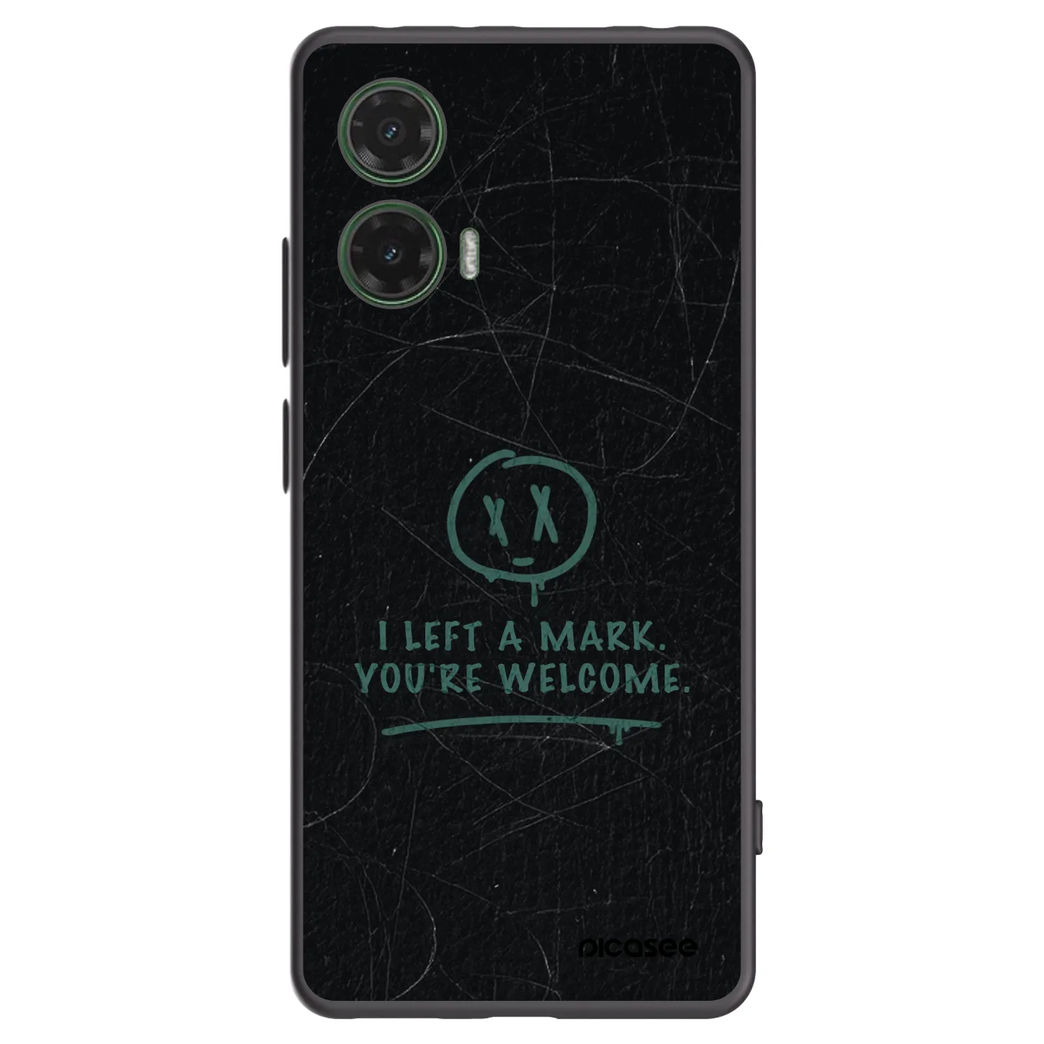 Picasee fekete szilikon tok az alábbi mobiltelefonokra Motorola Moto G35 5G - LEFT A MARK