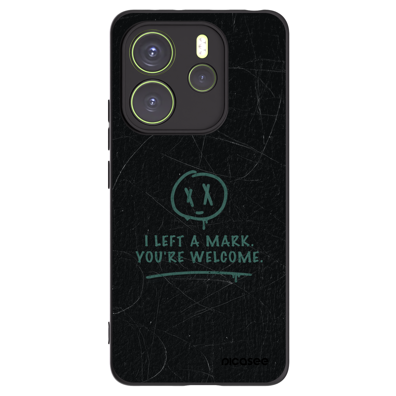 Picasee fekete szilikon tok az alábbi mobiltelefonokra Xiaomi Redmi Note 14 4G - LEFT A MARK