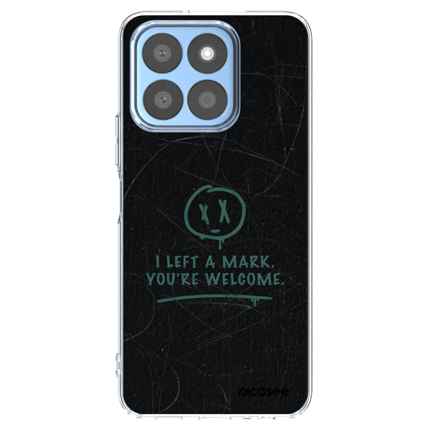 Picasee átlátszó szilikon tok az alábbi mobiltelefonokra Honor X8c - LEFT A MARK