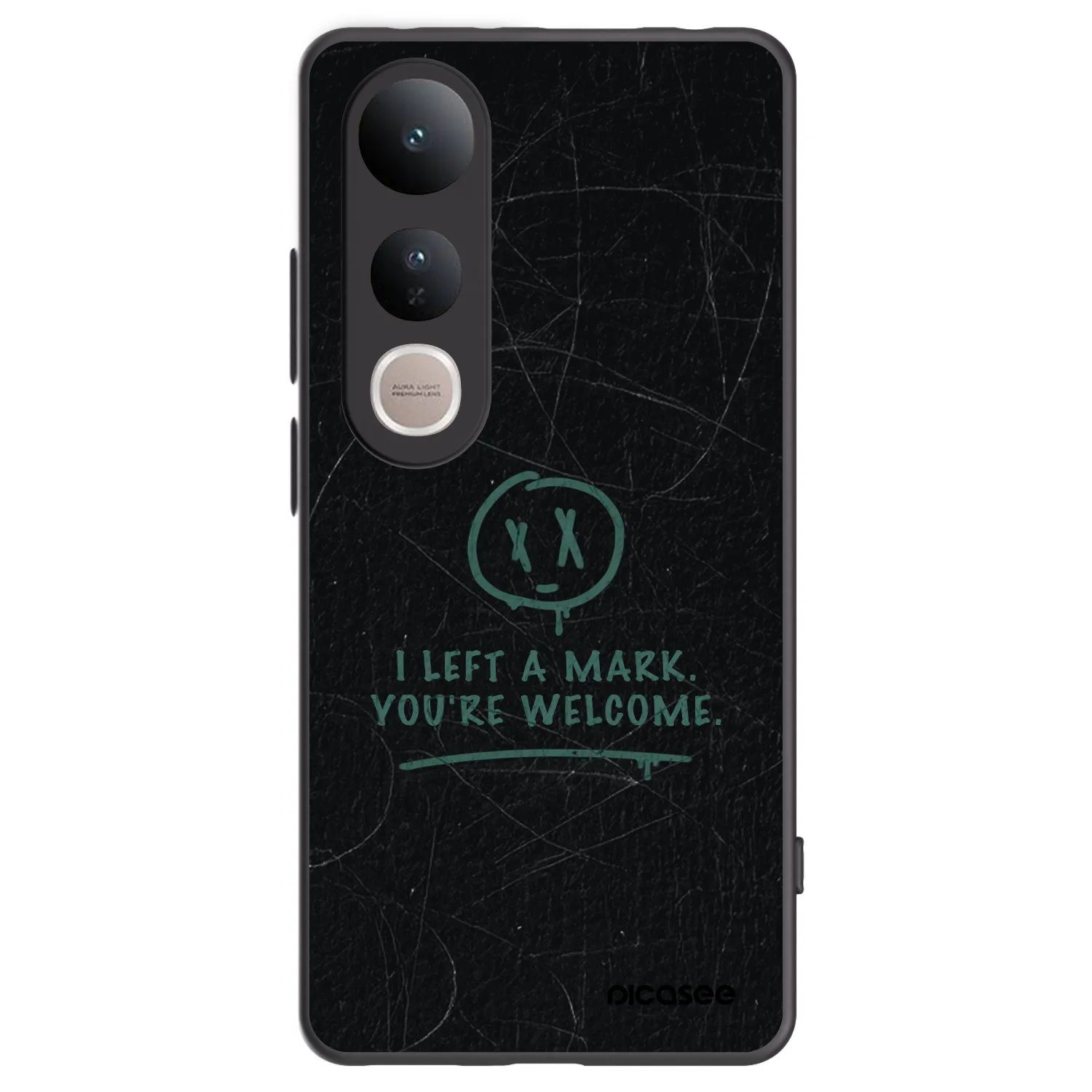 Picasee fekete szilikon tok az alábbi mobiltelefonokra Vivo V50 Lite 5G - LEFT A MARK
