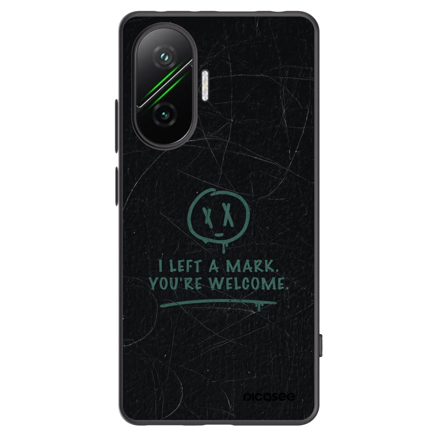 Picasee fekete szilikon tok az alábbi mobiltelefonokra Xiaomi Poco F7 5G - LEFT A MARK