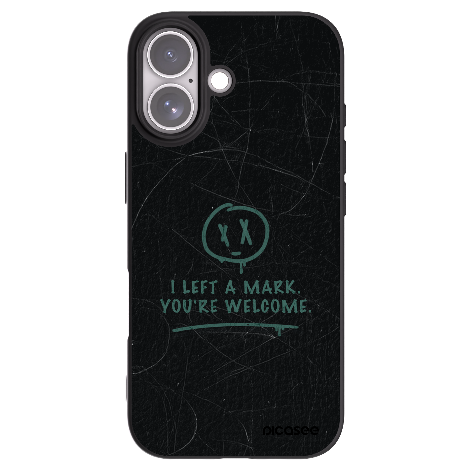 Picasee fekete szilikon tok az alábbi mobiltelefonokra Apple iPhone 17 - LEFT A MARK