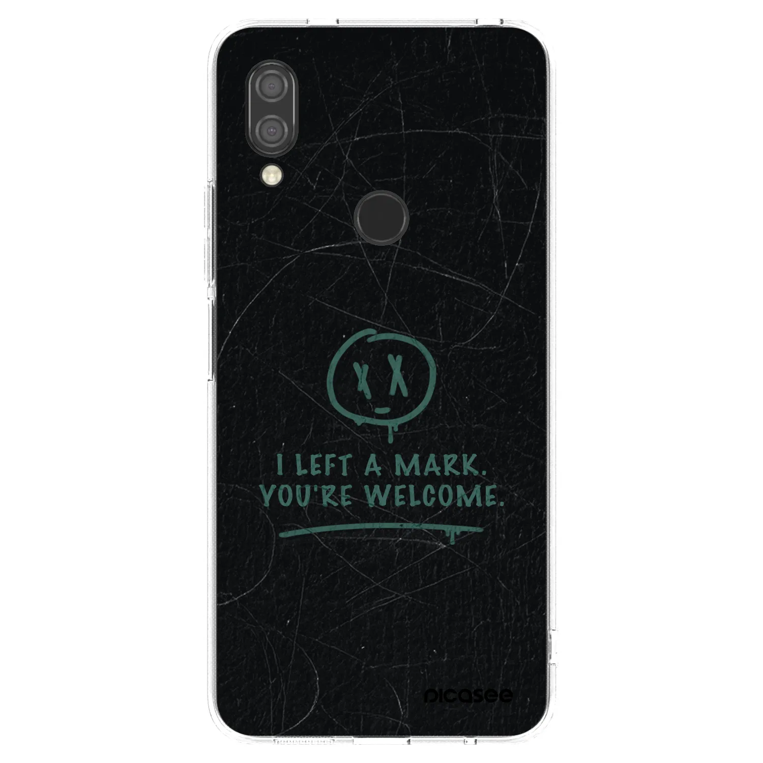 Picasee átlátszó szilikon tok az alábbi mobiltelefonokra Xiaomi Redmi 7 - LEFT A MARK